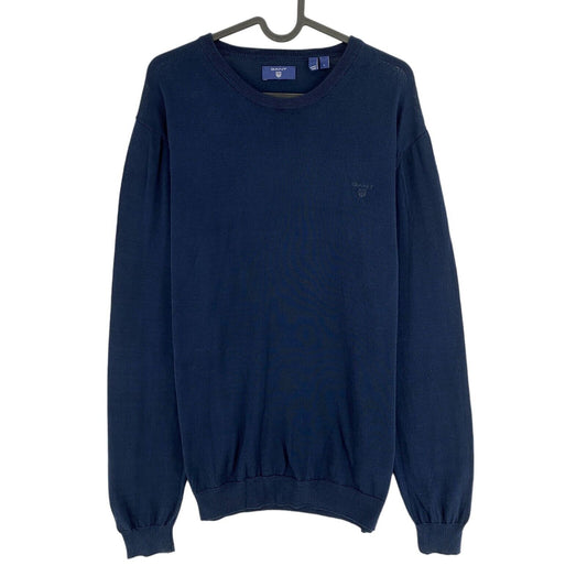 GANT Navy Blue Crew Neck Sweater Pullover Size L