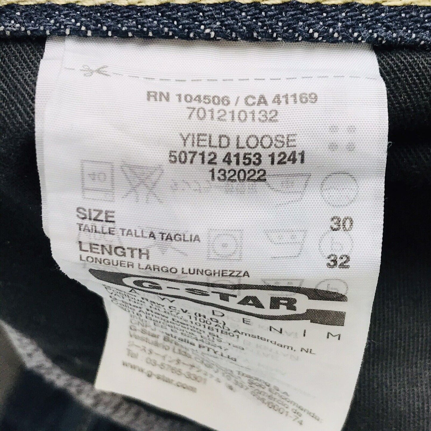 G-STAR RAW YIELD Dark Grey Loose Straight Fit Jeans W30 L32