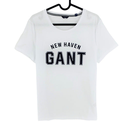 GANT White Logo Crew Neck T Shirt Size L