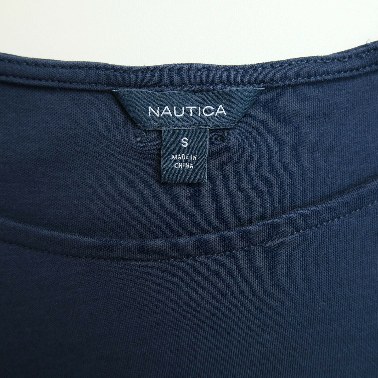 NAUTICA T-shirt à manches rayées bleu marine Taille S