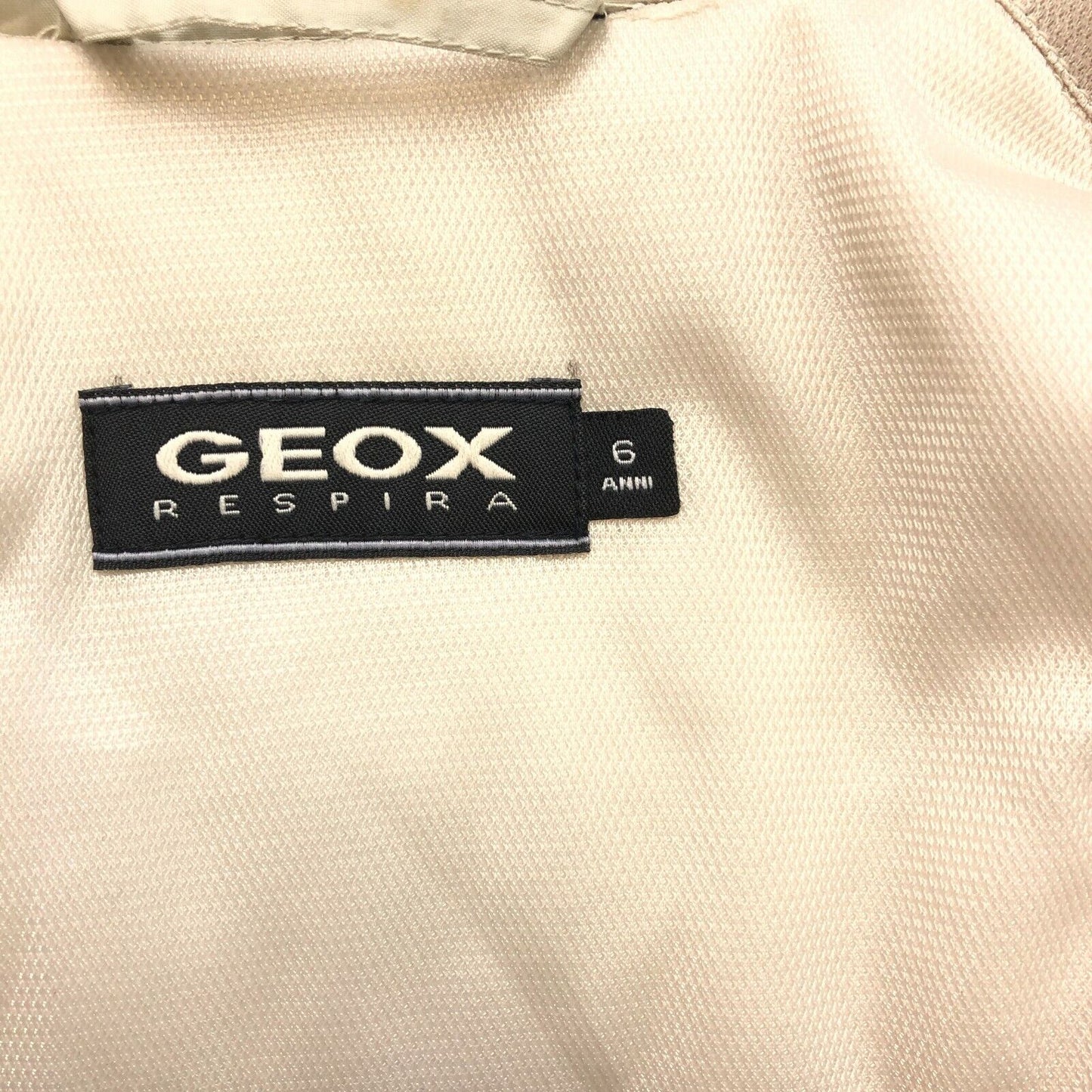 GEOX Beige Padded Puffer Jacket Size 6 Years