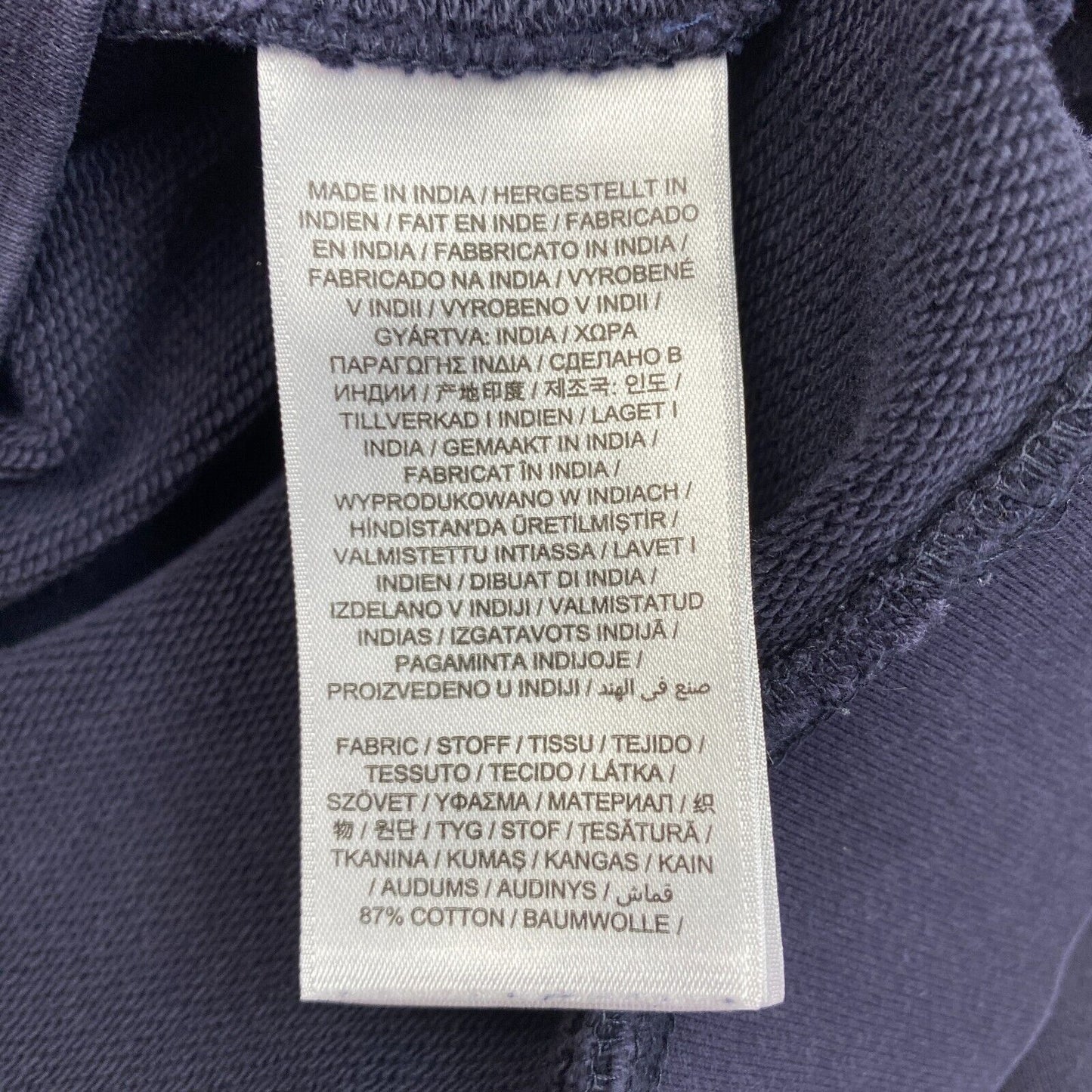 GANT Marineblauer Kapuzenpullover mit Logo, Größe M