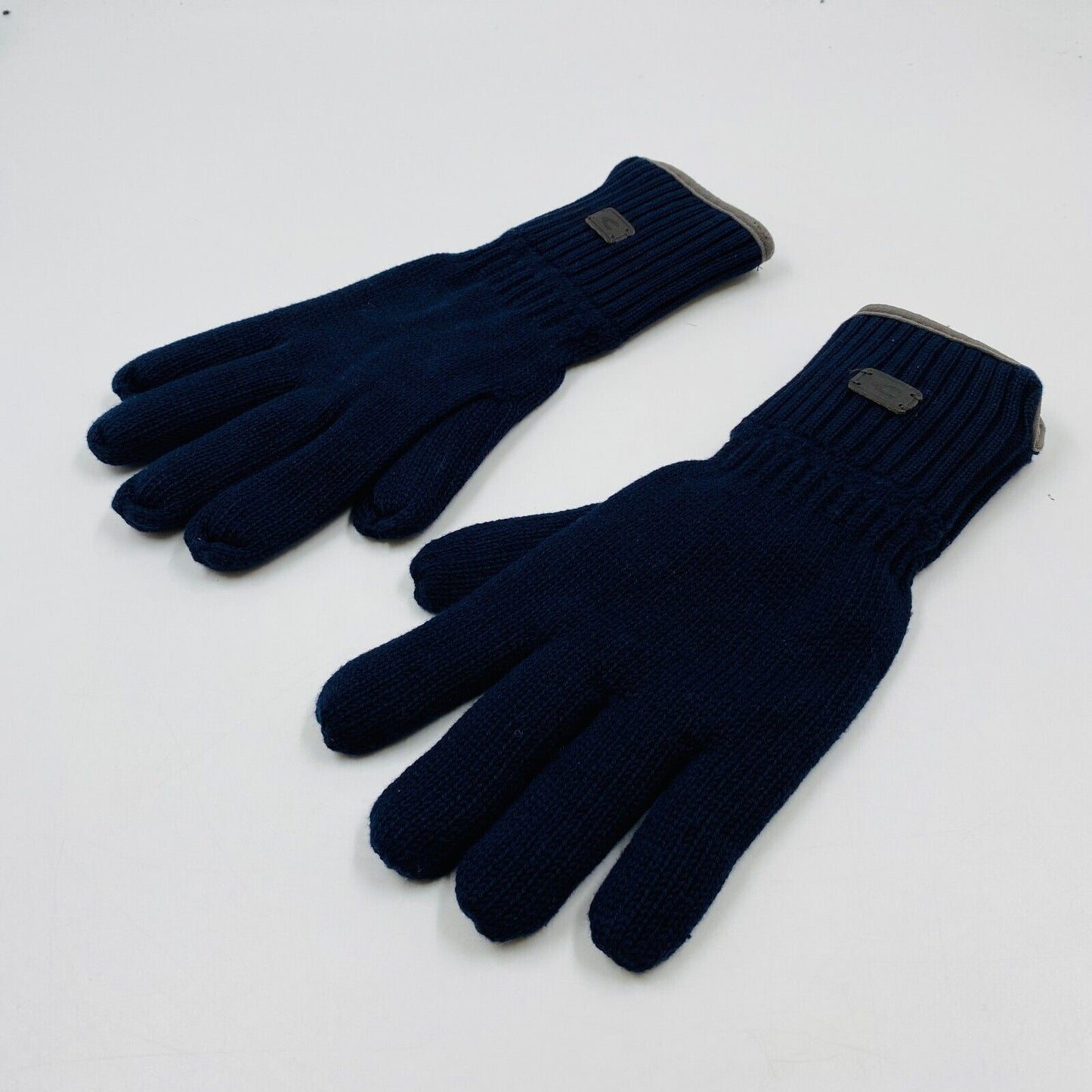 Camel Active Mens Dark Blue Cotton Insulated Warm Knit Gloves Size XL