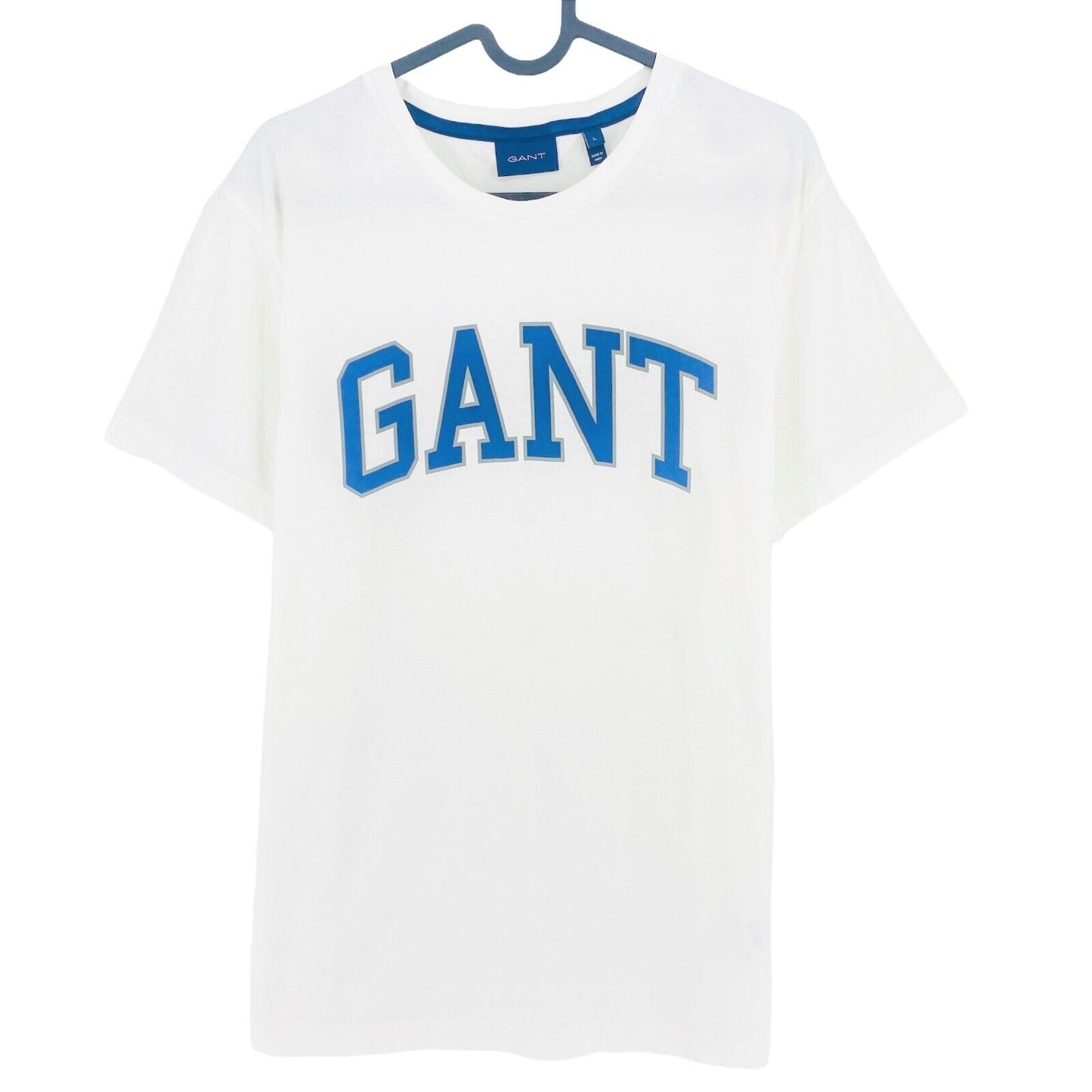 GANT White Logo Crew Neck T-Shirt Size L