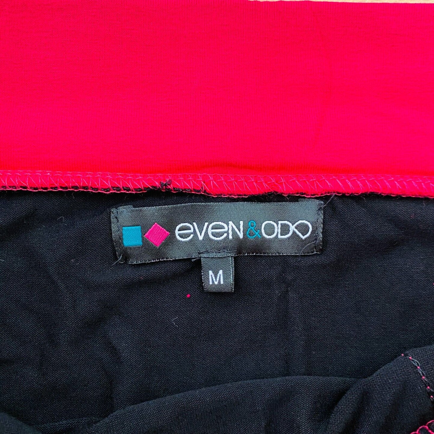 EVEN & ODD Black Pink Short Skirt Size M