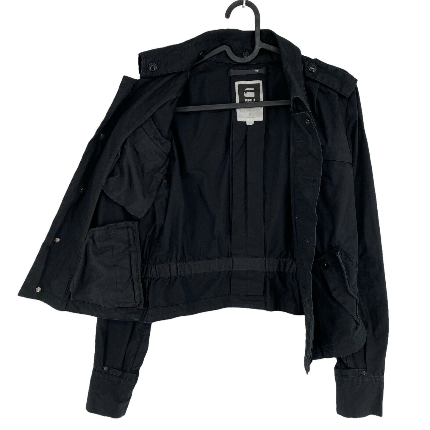 G-STAR RAW OFFICER Black 100% Cotton Jacket Size S