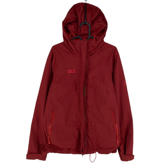 Jack Wolfskin Texapore Red Hooded Jacket Coat Size M