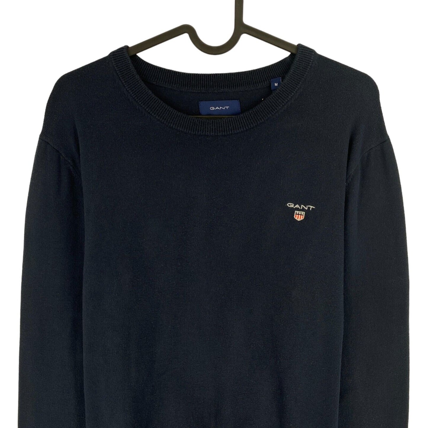 GANT Navy Blue Cotton Crew Neck Sweater Jumper Size M