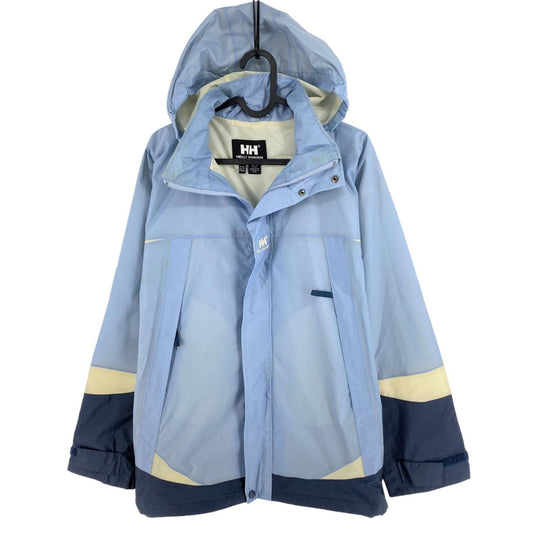 HELLY HANSEN Light Blue Hooded Jacket Size 16 Years 176 cm