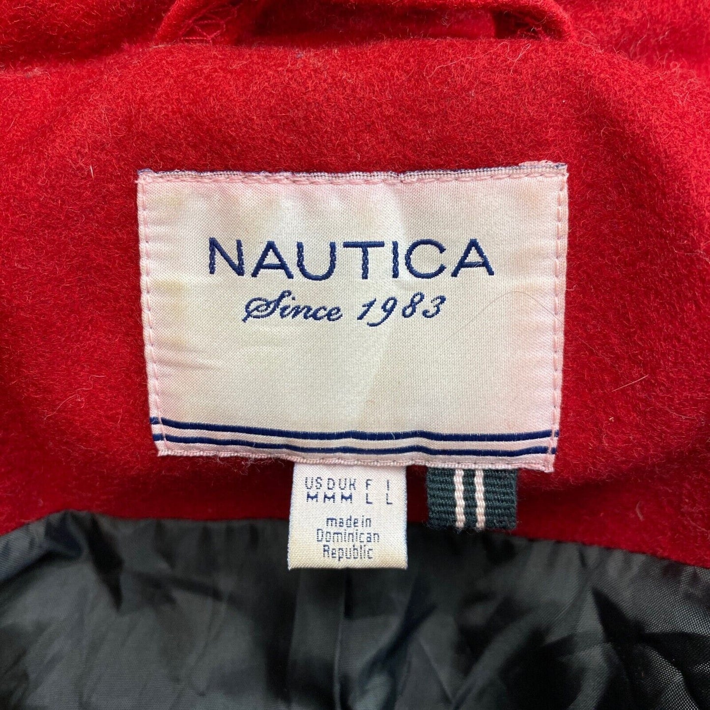 NAUTICA Veste caban en laine mélangée rouge Taille M