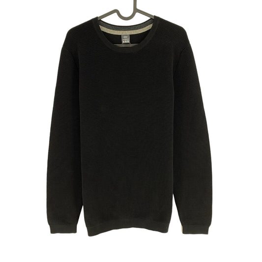 s.Oliver Black Crew Neck Sweater Pullover Size L