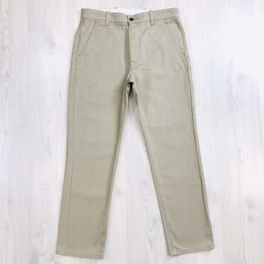 Levi's Beige Stretch Regular Straight Fit Chino Pants Trousers W32 L30