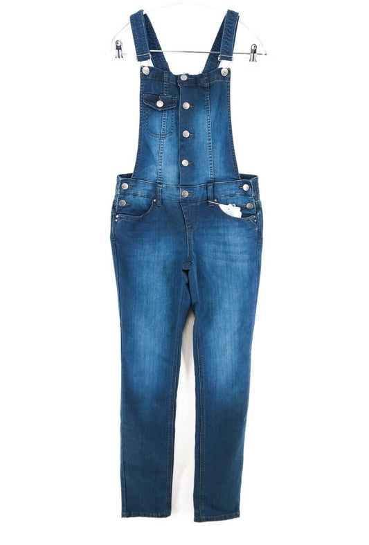 NAF NAF Blue Denim Dungarees Slim Fit Jeans Size 38 40