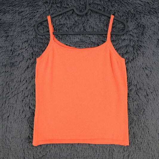 LANEROSSI Orange 100% Merino Wool Tank Top Size 2 - M