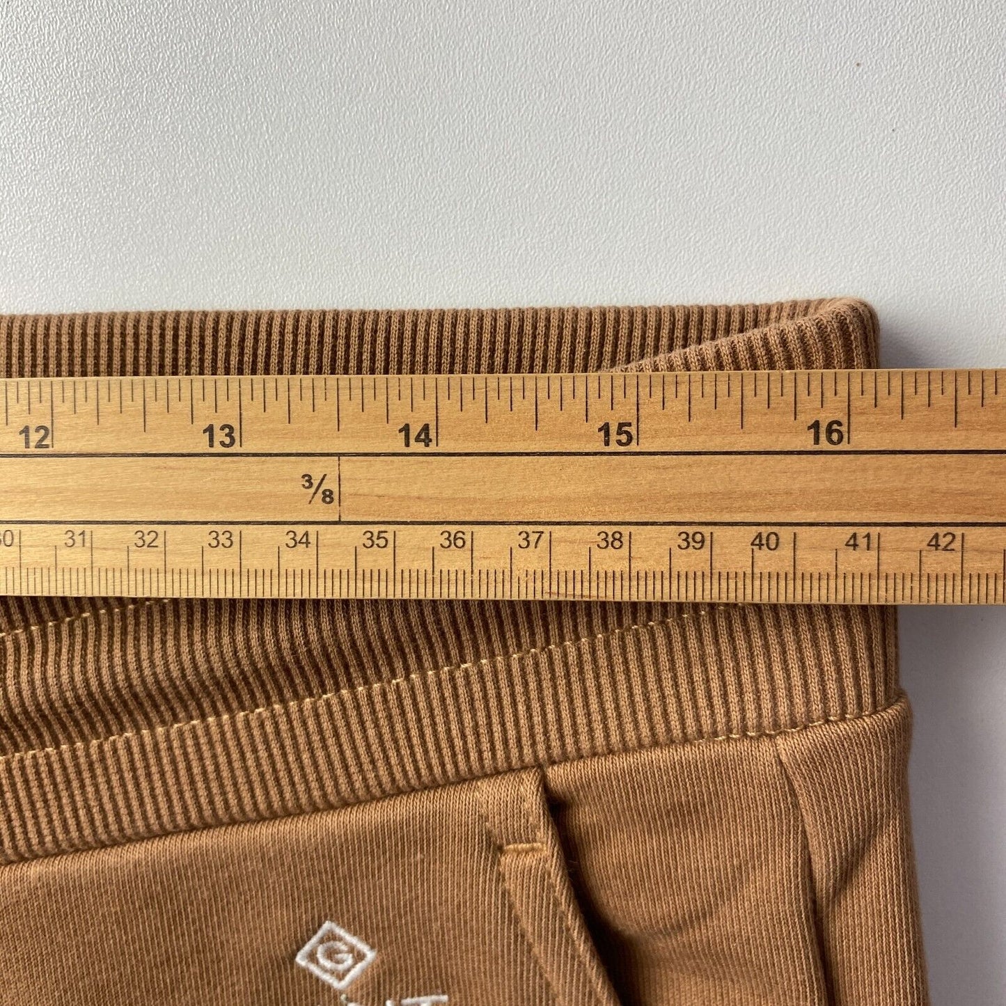 GANT Pantalon de survêtement à revers coupe régulière marron pour femme Taille L