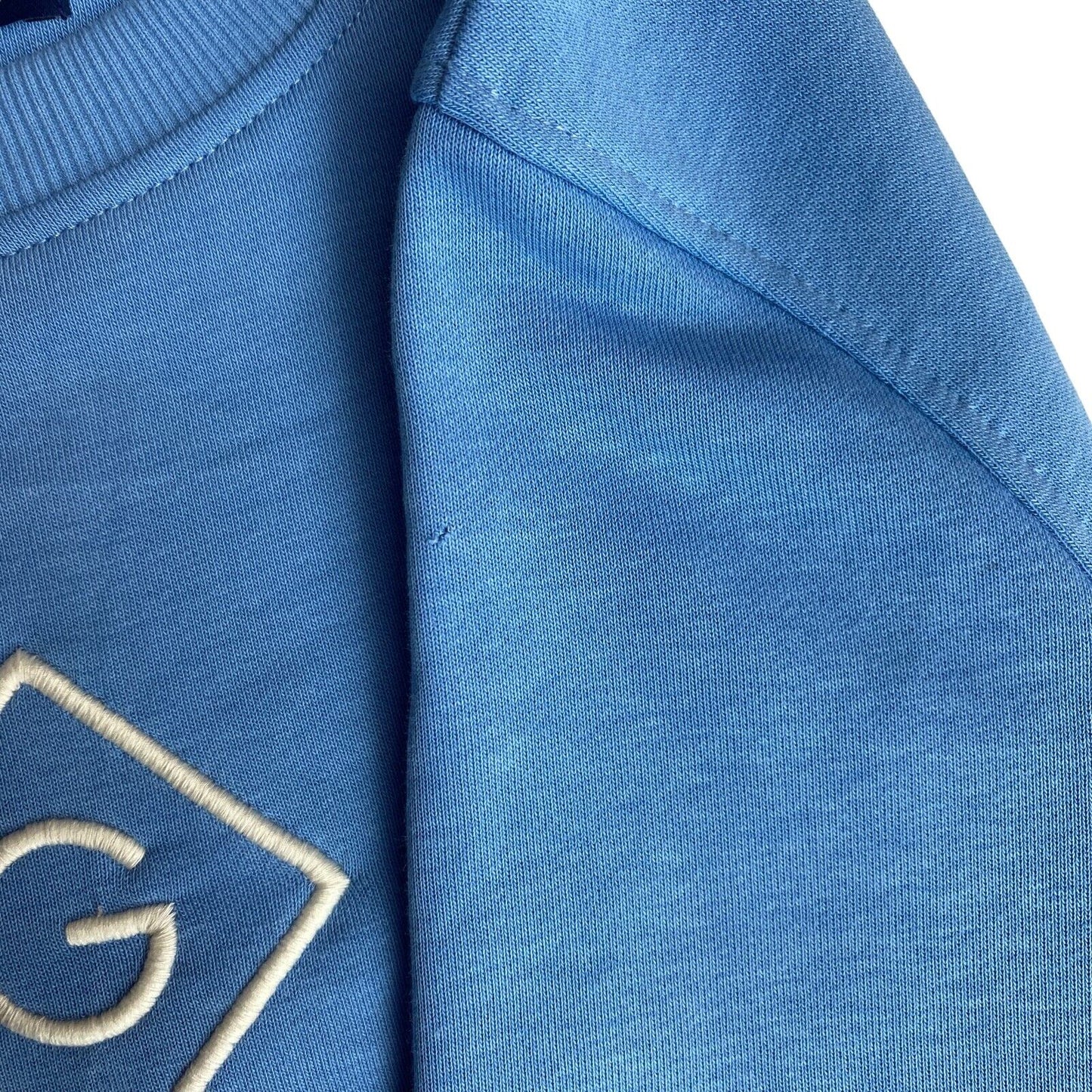 GANT Bleu Lock Up Crew Neck Sweater Jumper Taille S