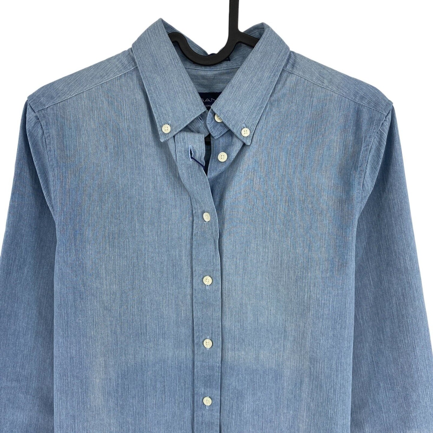 GANT Blue Tech Prep Indigo Chambray Shirt Size EU 34 UK 8 US 4