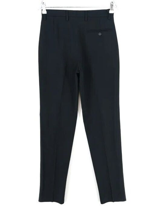 John RICHMOND Black 100% Wool Pants Trousers Size IT 44 EUR 40 UK 12 US 10