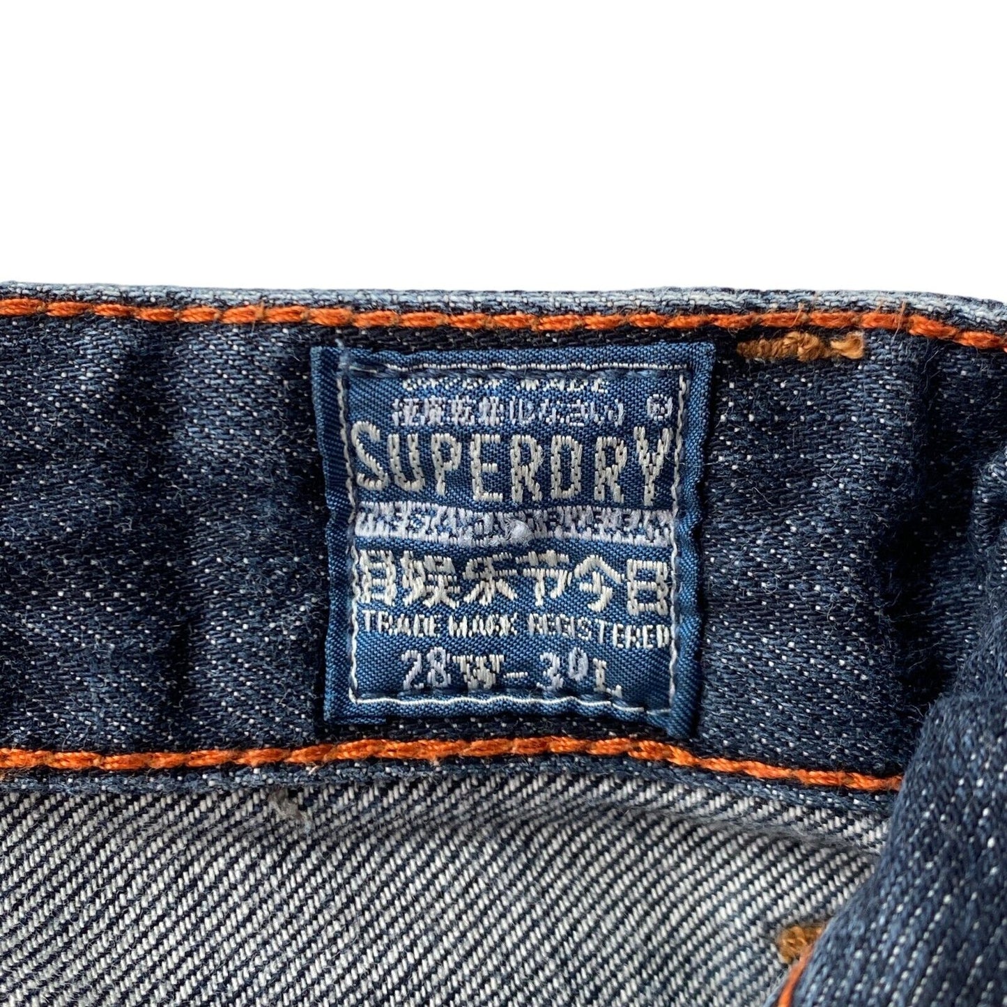 SUPERDRY Dark Blue Regular Straight Fit Jeans W28 L30