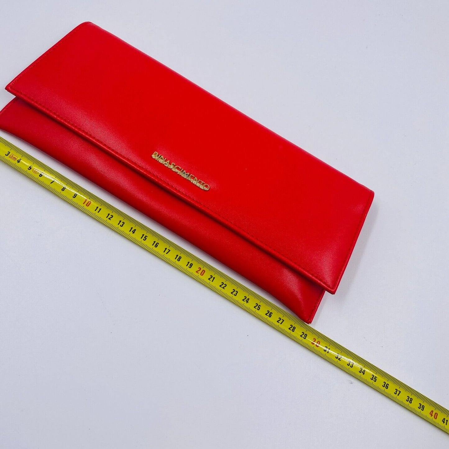 Rinascimento Red Eco Leather Clutch Bag