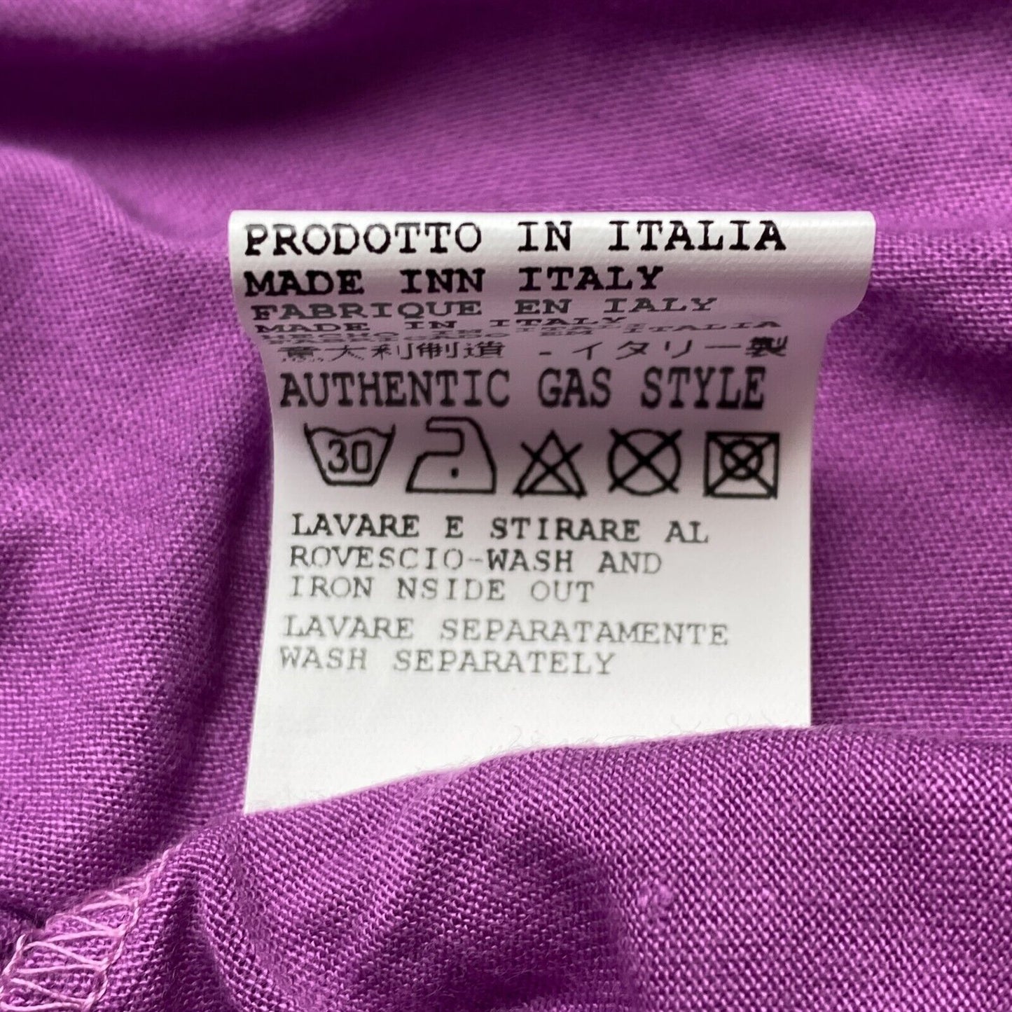 GAS Robe évasée à col en V profond violet taille XL