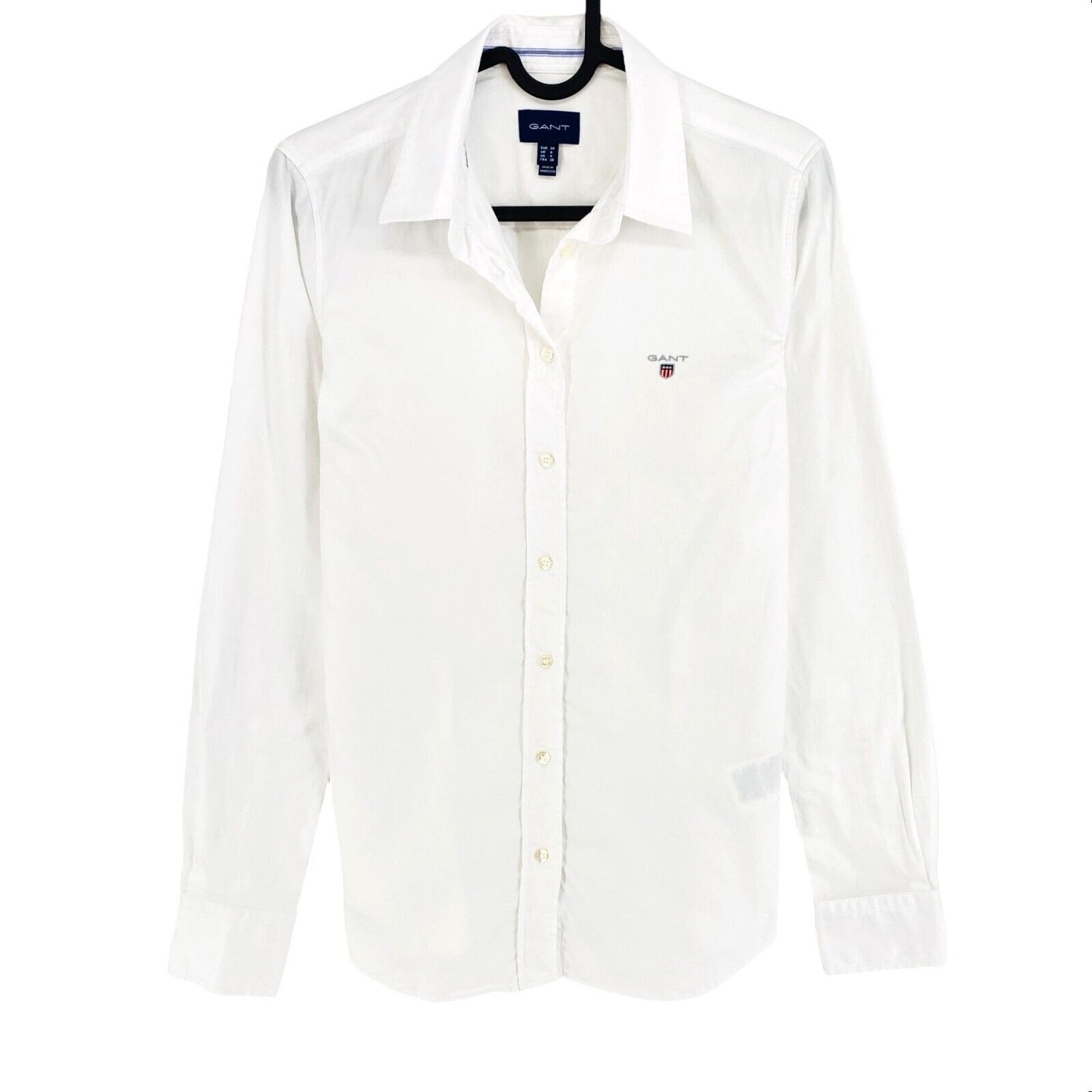 GANT White Oxford Stretch Shirt Size EU 34 UK 6 US 4