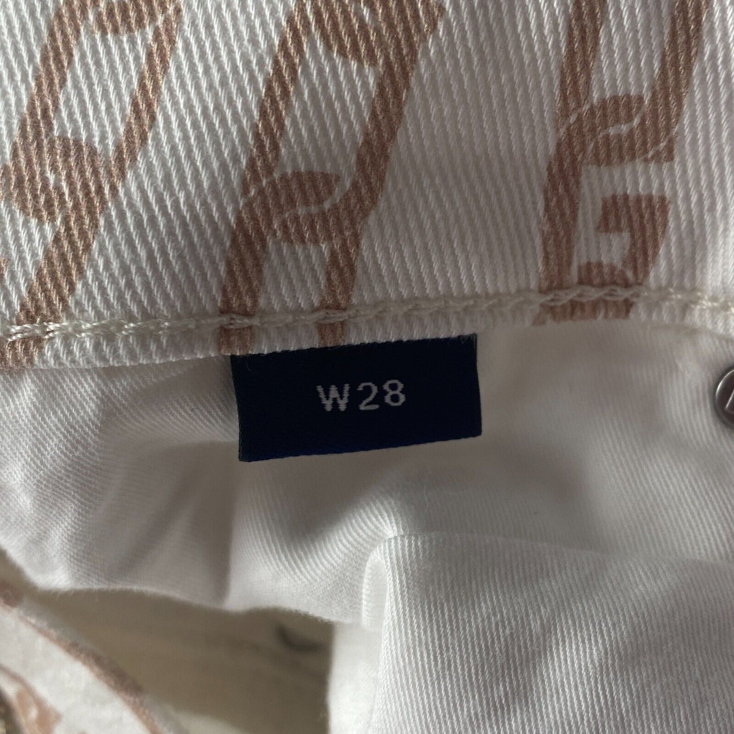 GANT Women Cream White Regular Straight Fit Cropped Jeans Size W28