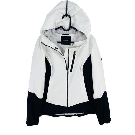 Peak Performance Women White Scoot HIPE CORE+ Ski Hooded Jacket Coat Size S