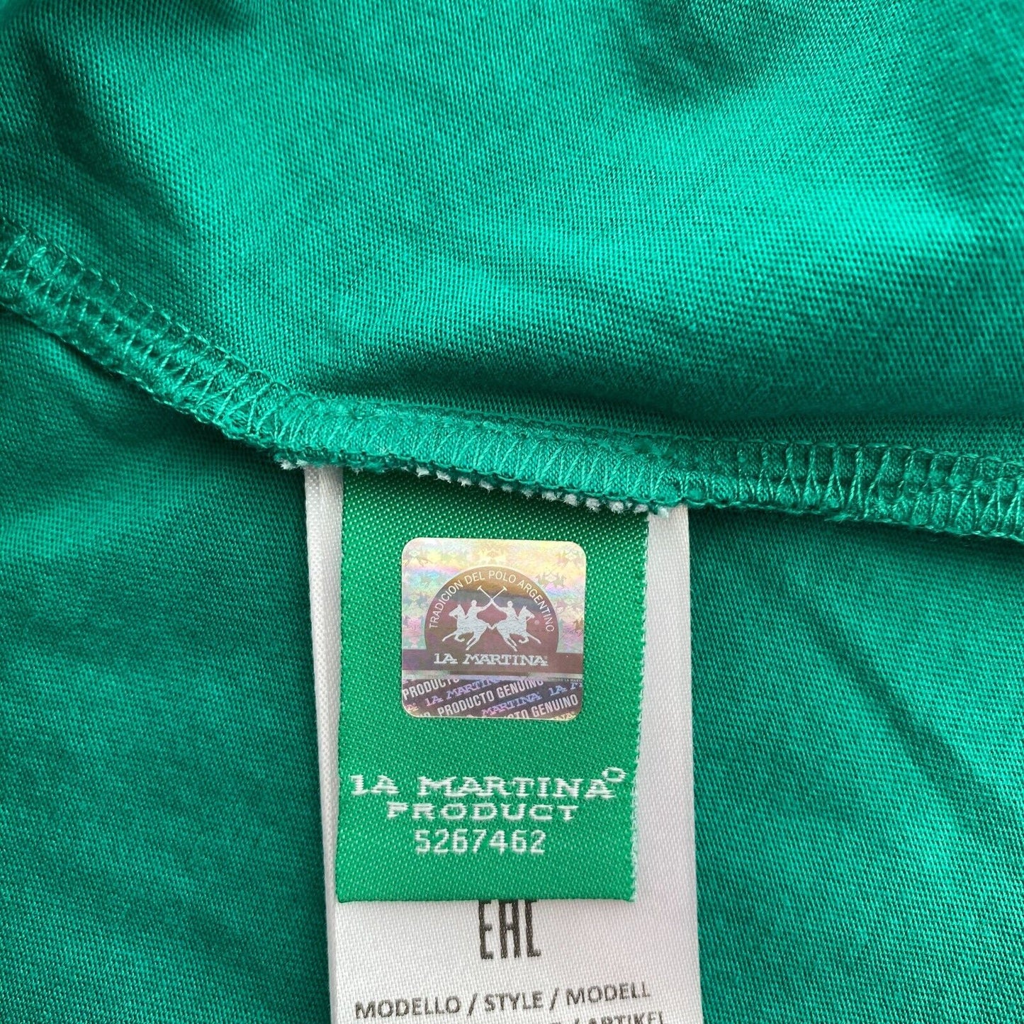 LA MARTINA Women Green Crew Neck T Shirt Size 1 / XS