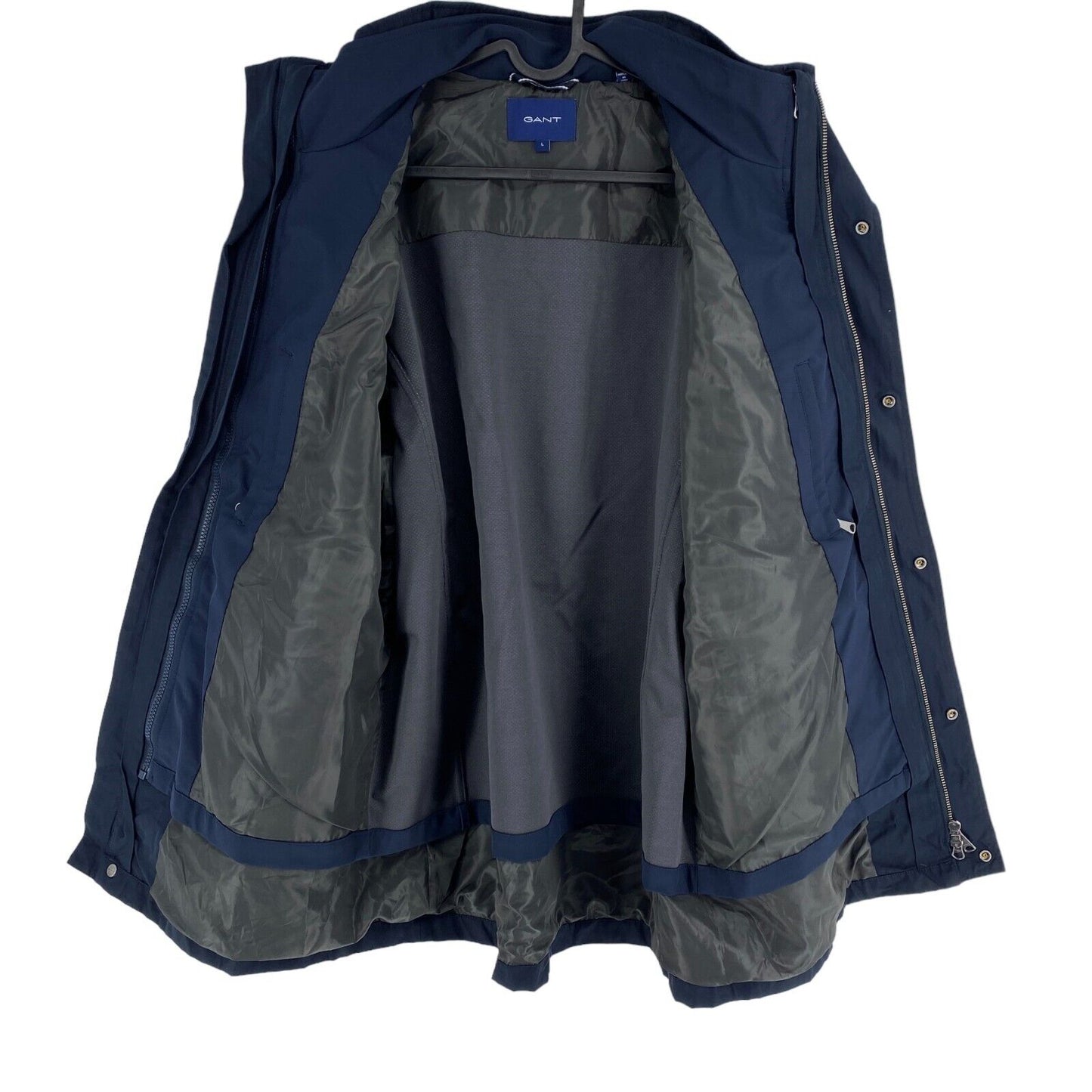 GANT Marineblaue Doppel-2-in-1-Manteljacke, Größe L