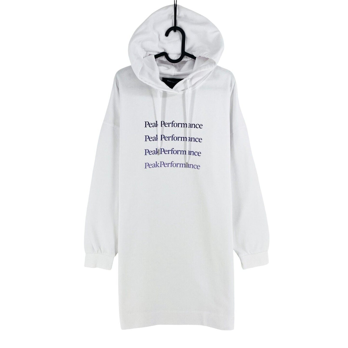 Peak Performance Women White Ground Hoodie Dress Size L