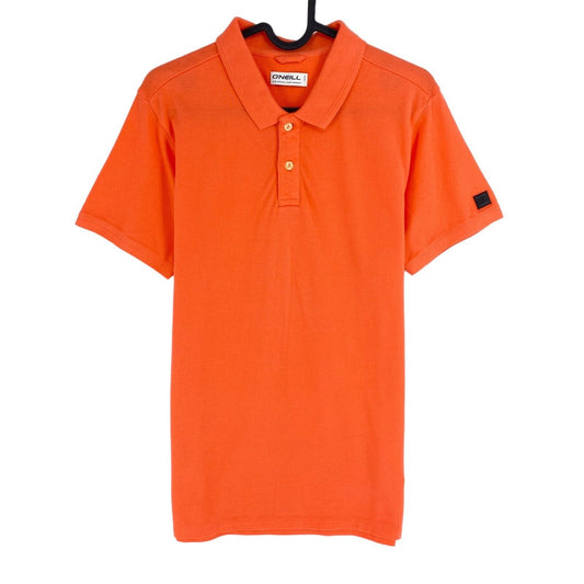 ONeill Men Pinkish Orange Short Sleeves Polo Shirt Size S