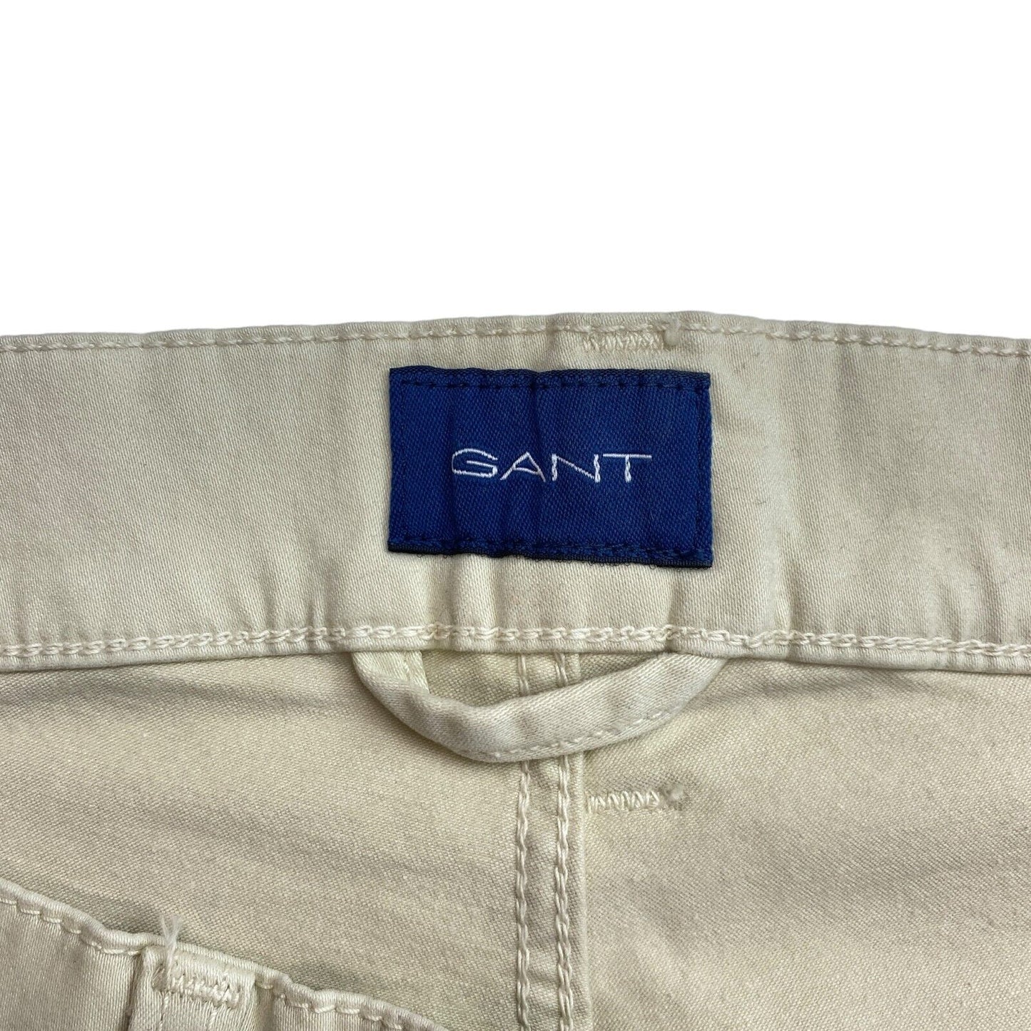 GANT Beige Tapered Satin Jeans Size W31 L34