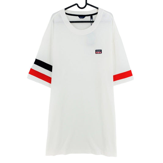 GANT White Retro Logo Short Sleeves T Shirt Dress Size 2XL XXL