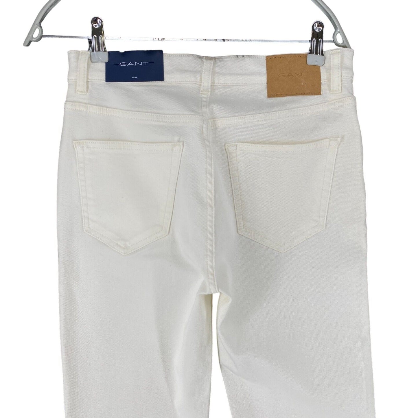 GANT Women White Slim Fit Cropped Jeans W29 L28