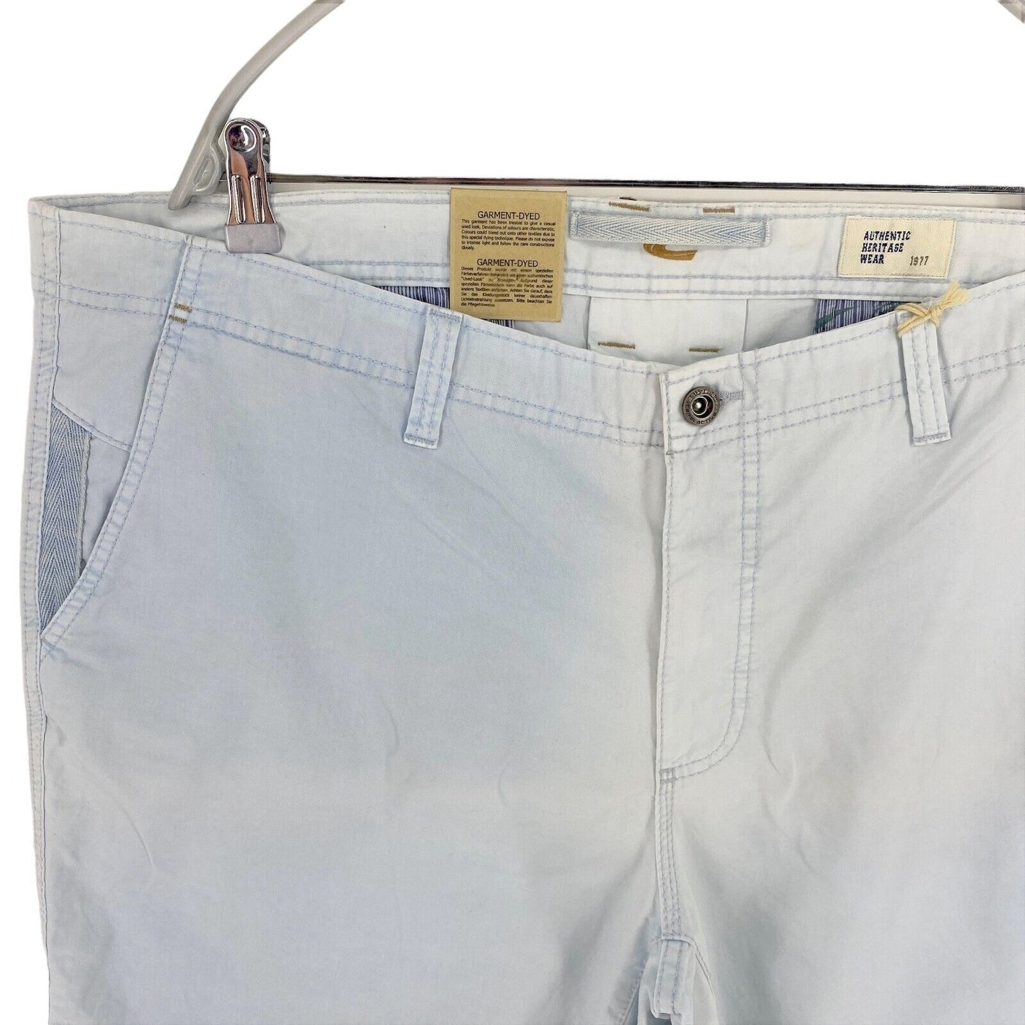 Camel Active Light Blue 100% Cotton Chino Shorts Size W44 W46