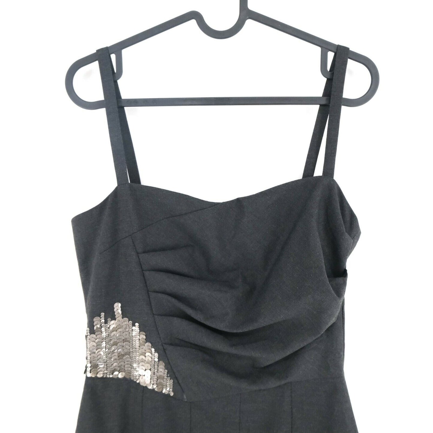 COMPAGNIA ITALIANA Dark Grey Sleeveless Pencil Dress Size EU 38 UK 10 US 8