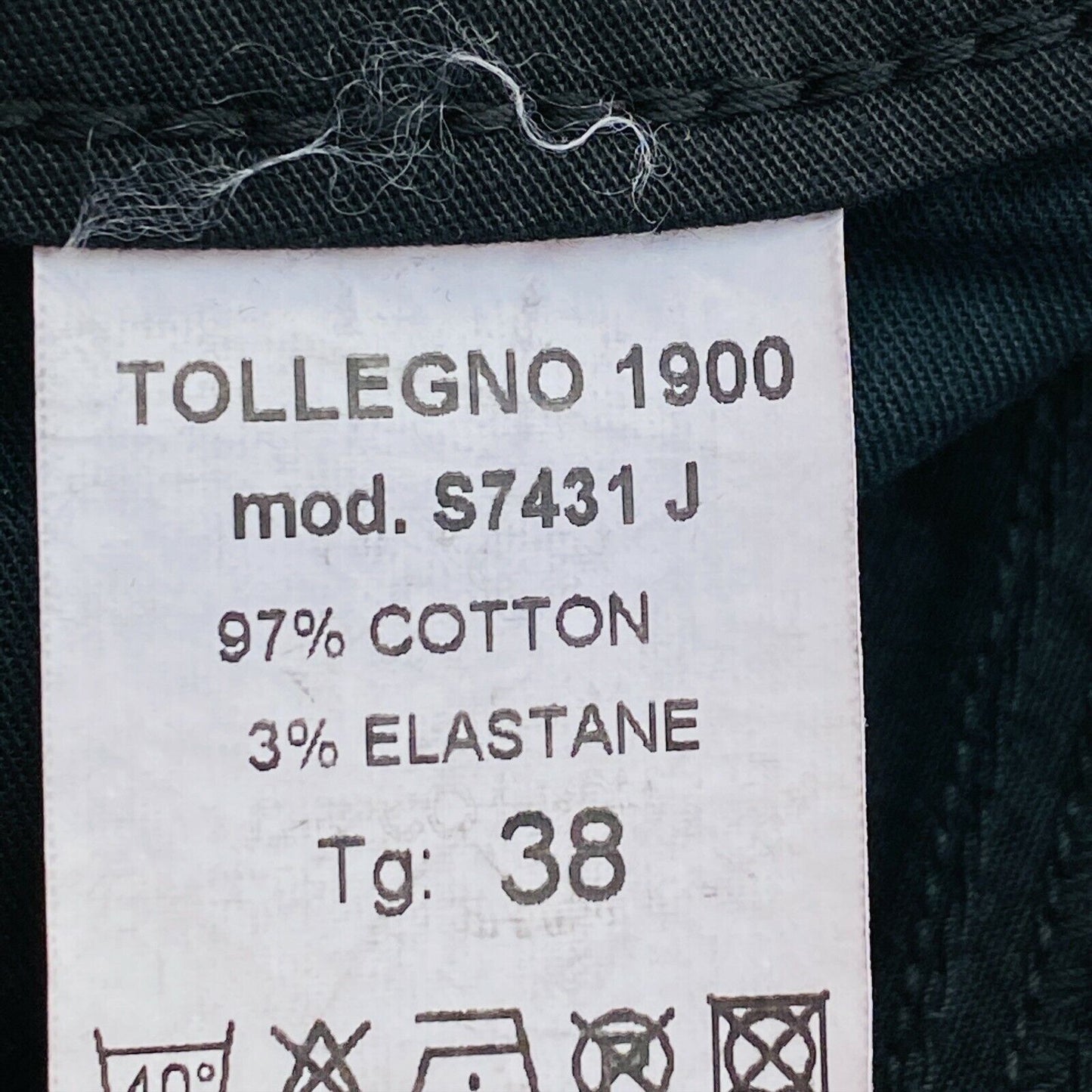 TOLLEGNO 1900 Black Bermuda Short Shorts Size 38 W25