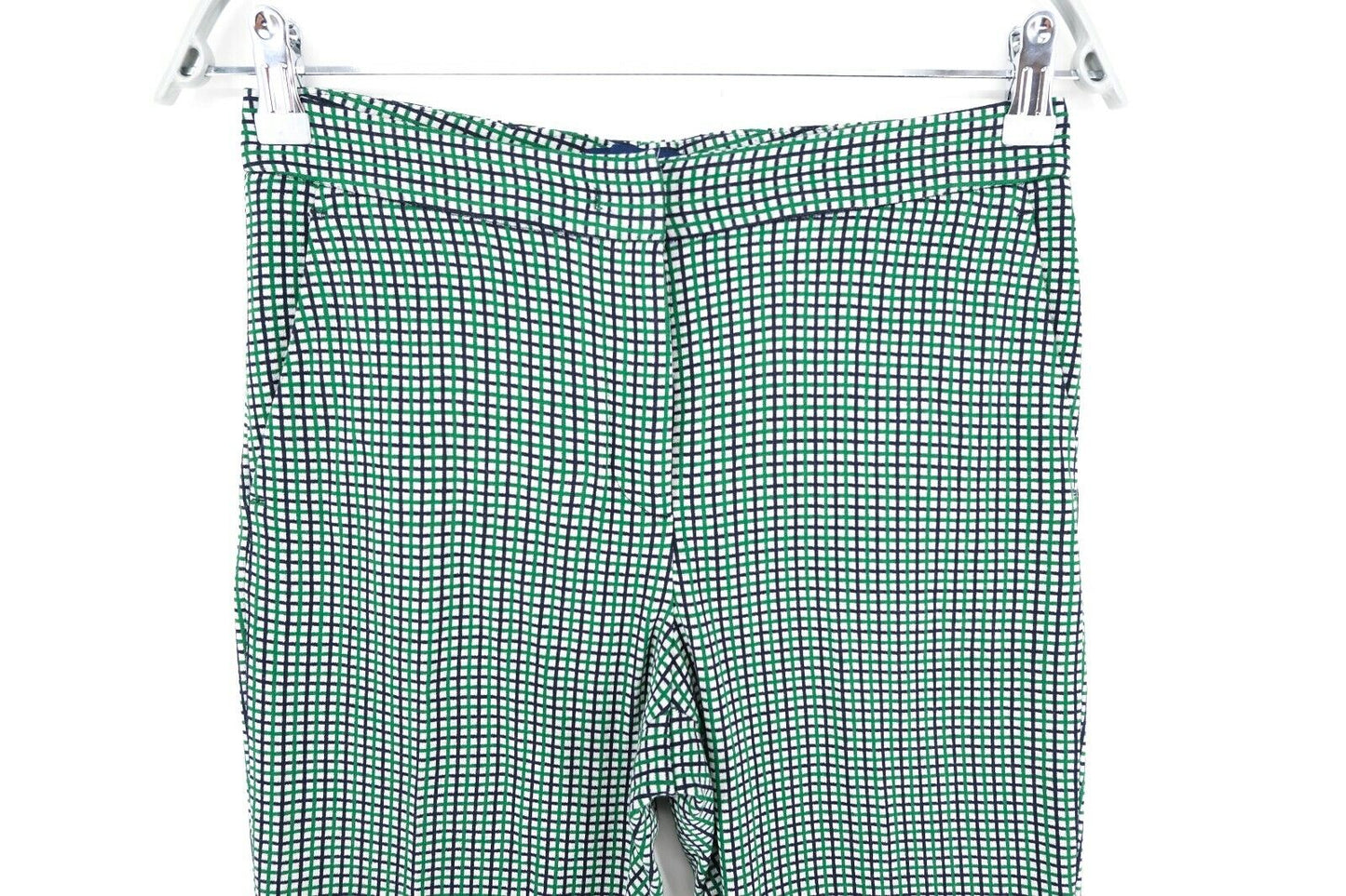 GANT Green Check Pants Trousers Size EUR 34 UK 6 US 4