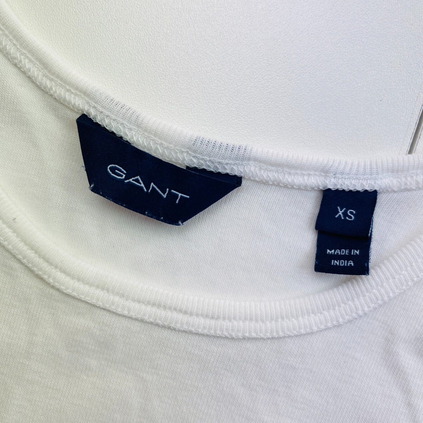 GANT Tanktop, 1x1 Rippe, Weiß, Größe XS