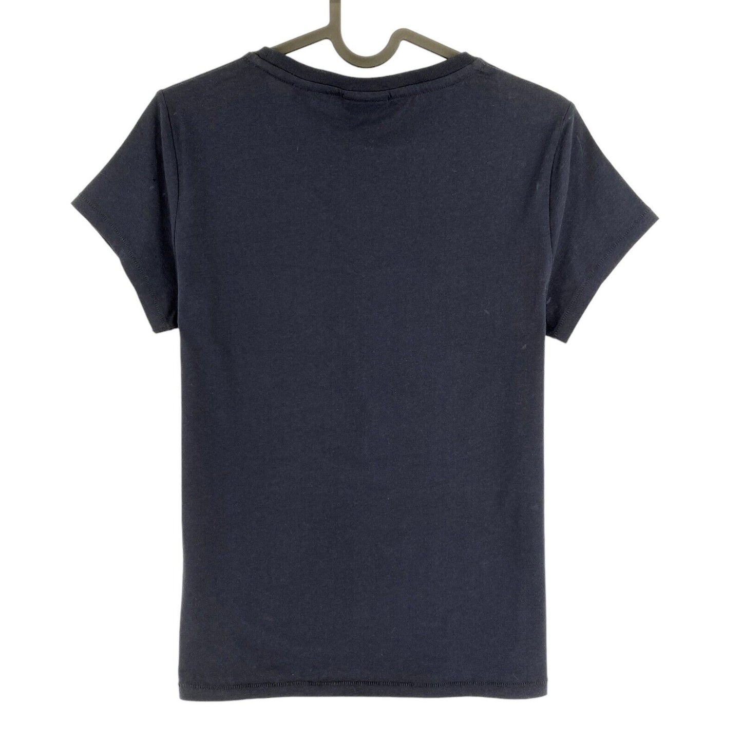 GANT x LE MANS Navy Blue Cap Sleeve Crew Neck T Shirt Size S