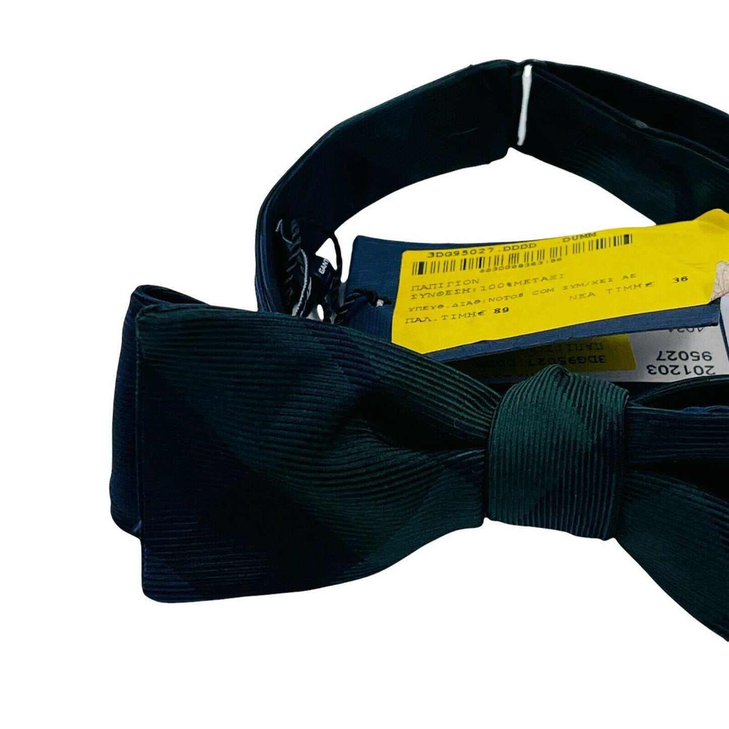 GANT Dark Green Blue 100% Silk Handsewn Bow Tie Made in Italy