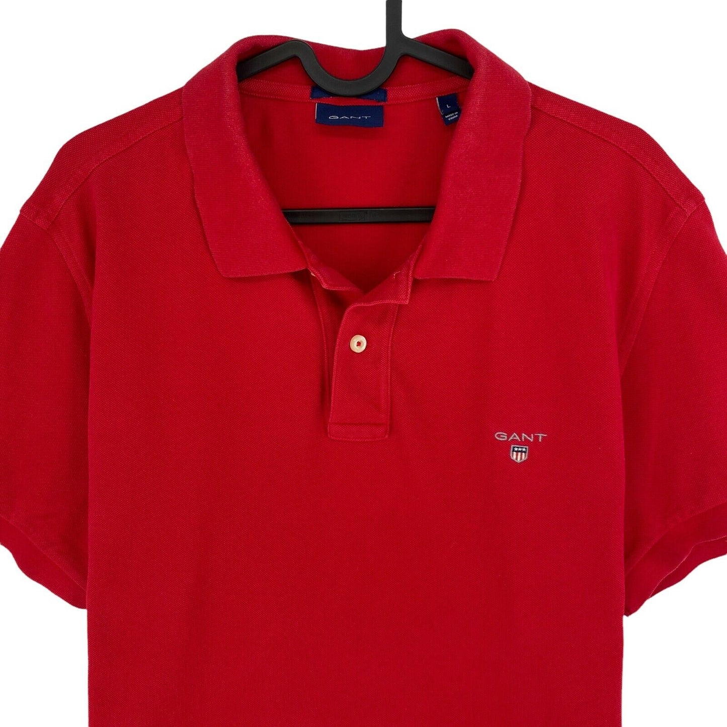 GANT Red Original Pique Rugger Polo Shirt Size L