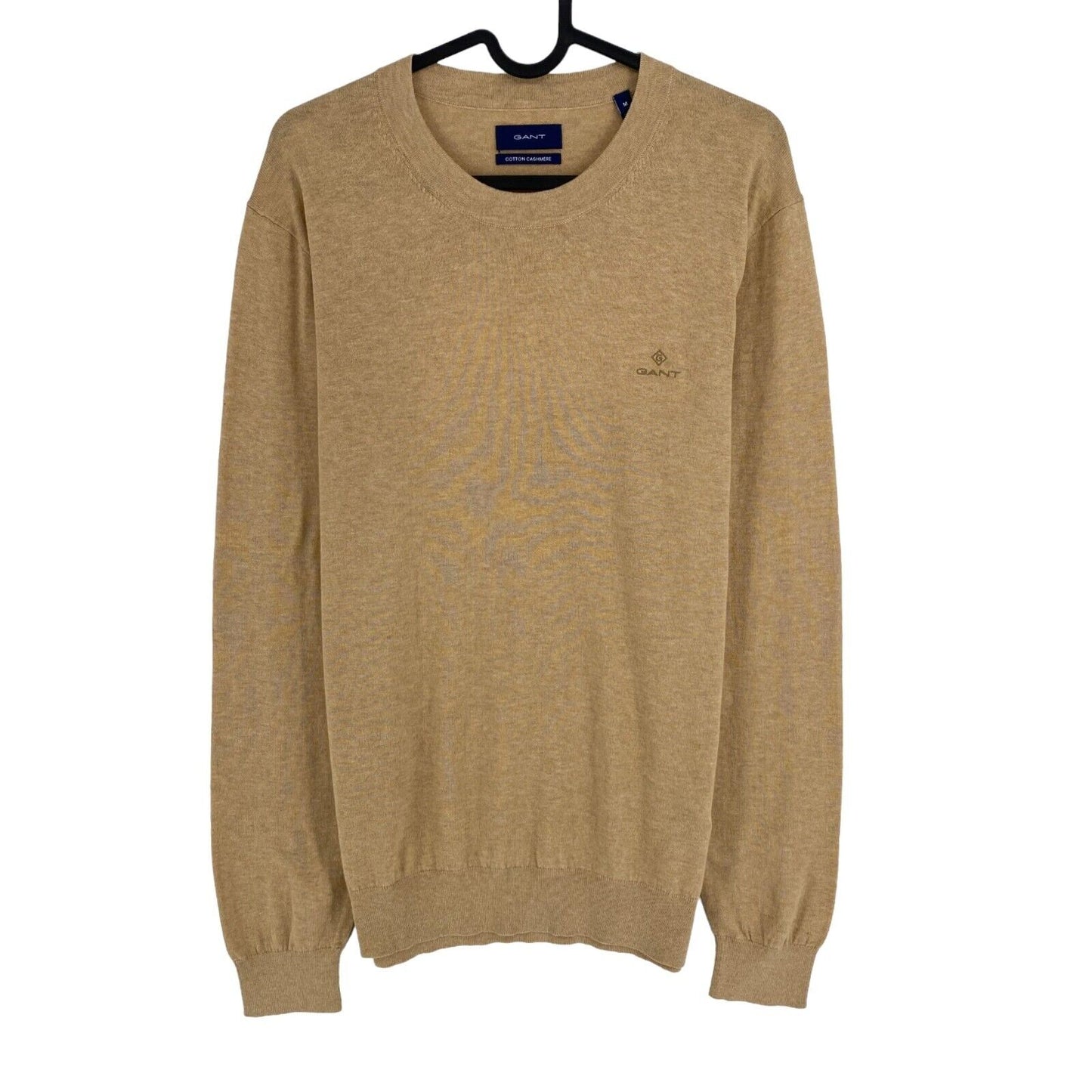 GANT Light Brown Cotton Cashmere Crew Neck Jumper Sweater Size M