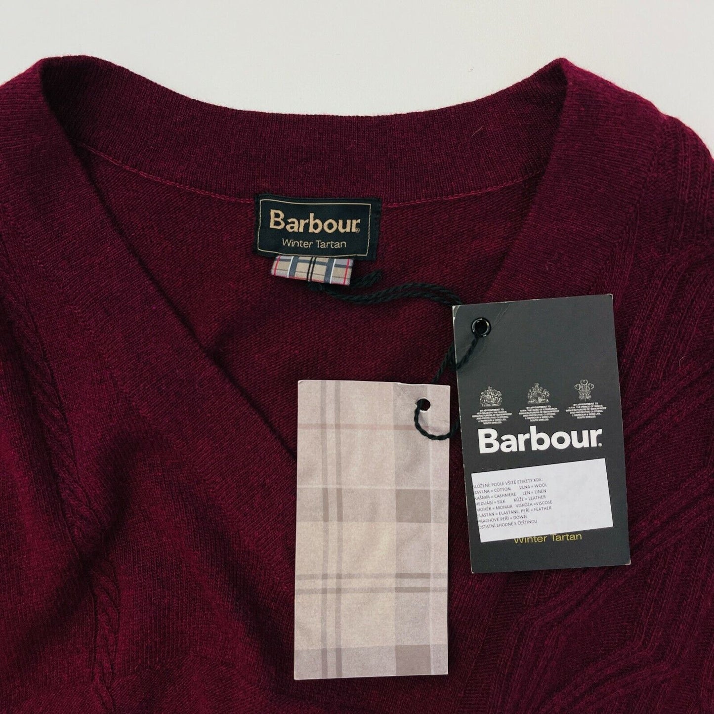 Barbour Dark Red Wool Blend Loose Fit Jumper UK 12 16 EUR 38 42 US 8 12