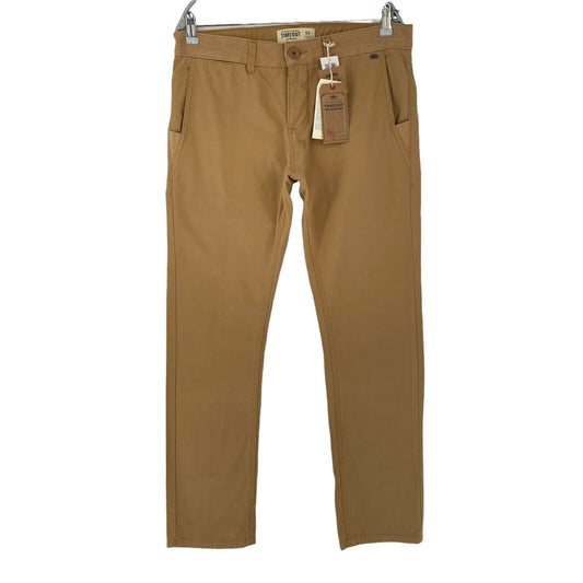 TIMEOUT Beige Regular Straight Fit Chino Trousers Size EUR 50 W34