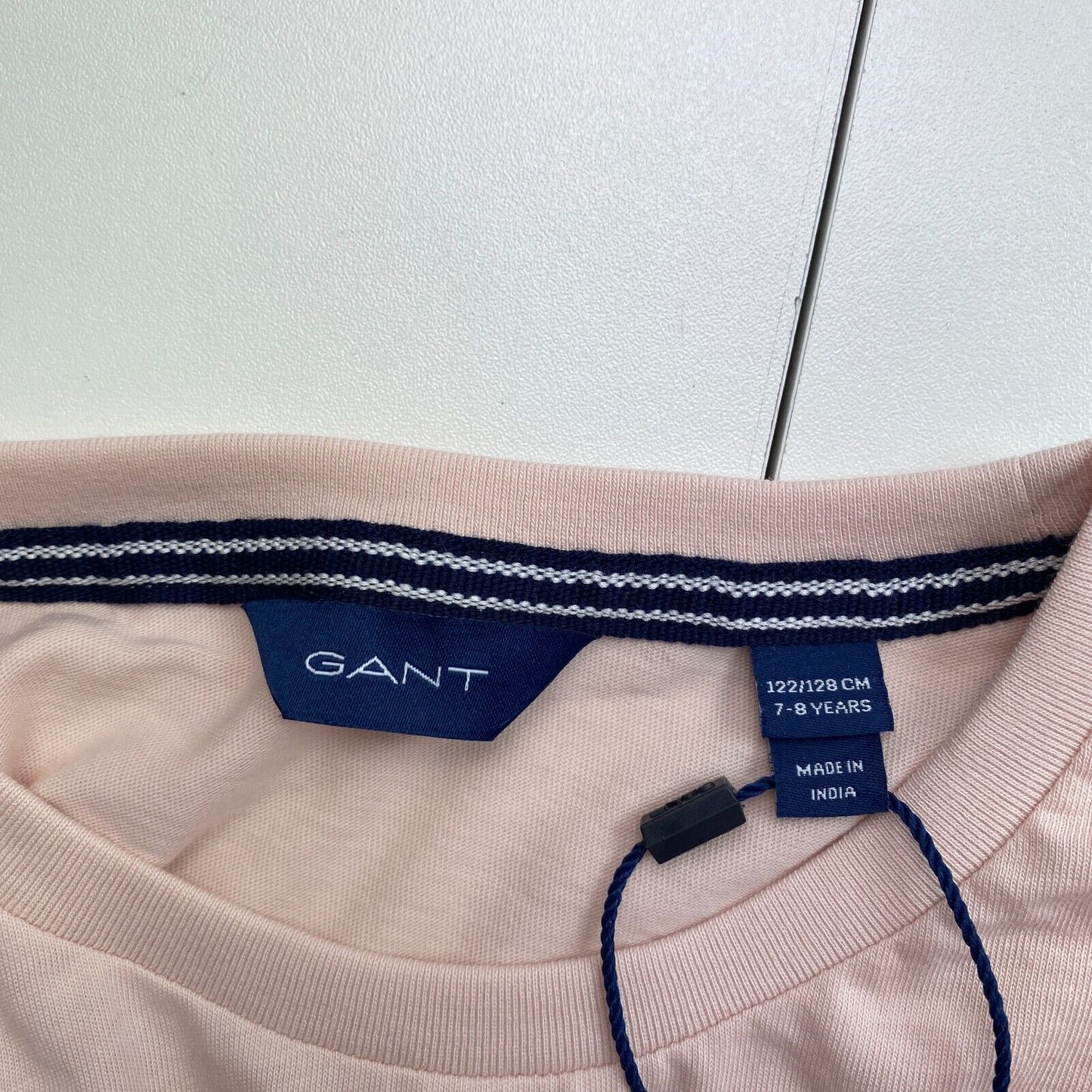 GANT Boys Greyish Pink Original Crew Neck T-Shirt Size 7-8 Years 122/128 cm