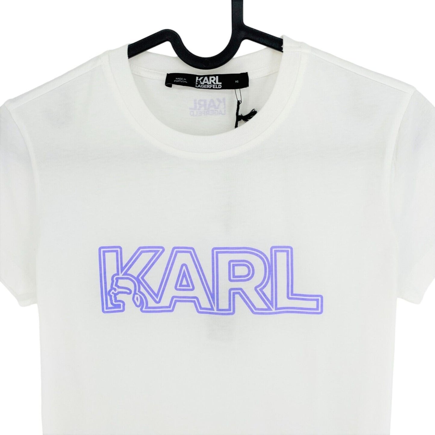 Karl Lagerfeld White Karl SS Crew Neck T Shirt Size XS