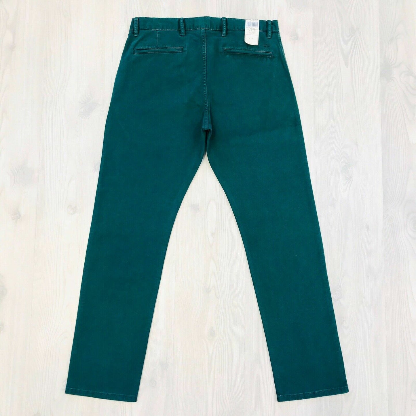 DOCKERS The Broken In Slim Fit Tapered Khaki Green Trousers Pants W29 W34 L32