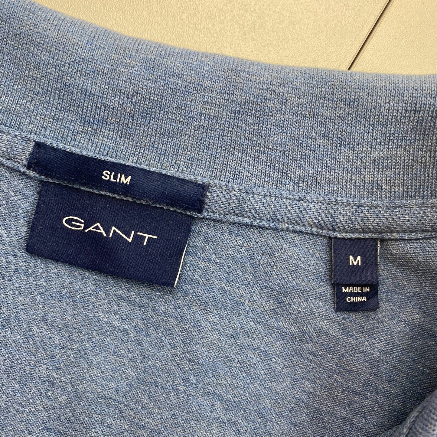 GANT Dark Blue Original Slim Fit Pique Rugger Polo Shirt Size M